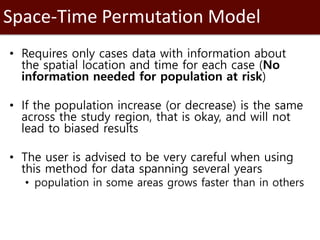 Introduction to SaTScan, seasonality and time series analysis
