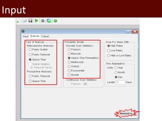 Introduction to SaTScan, seasonality and time series analysis