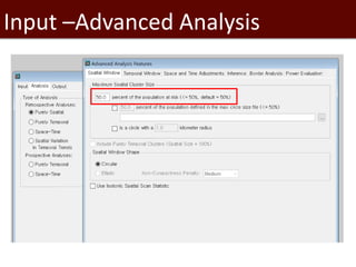 Introduction to SaTScan, seasonality and time series analysis