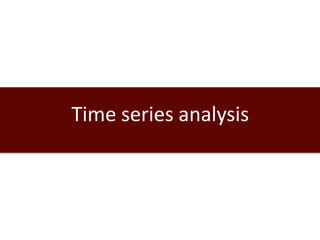 Introduction to SaTScan, seasonality and time series analysis