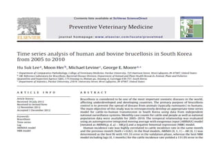 Introduction to SaTScan, seasonality and time series analysis
