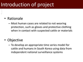 Introduction to SaTScan, seasonality and time series analysis