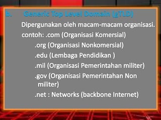 b.

Generic Top Level Domain (gTLD)

 