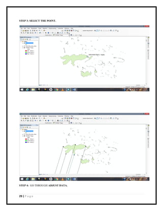 29 | P a g e
STEP 3: SELECT THE POINT.
STEP 4: GO THROUGH ADJUST DATA.
 