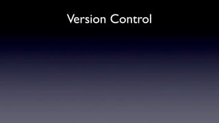 Version Control
 