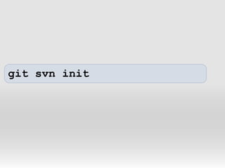 git svn init