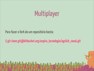 Multiplayer

Para fazer o fork de um repositório basta:

$ git clone git@bitbucket.org:inspira_tecnologia/agclick_senai.git
 
