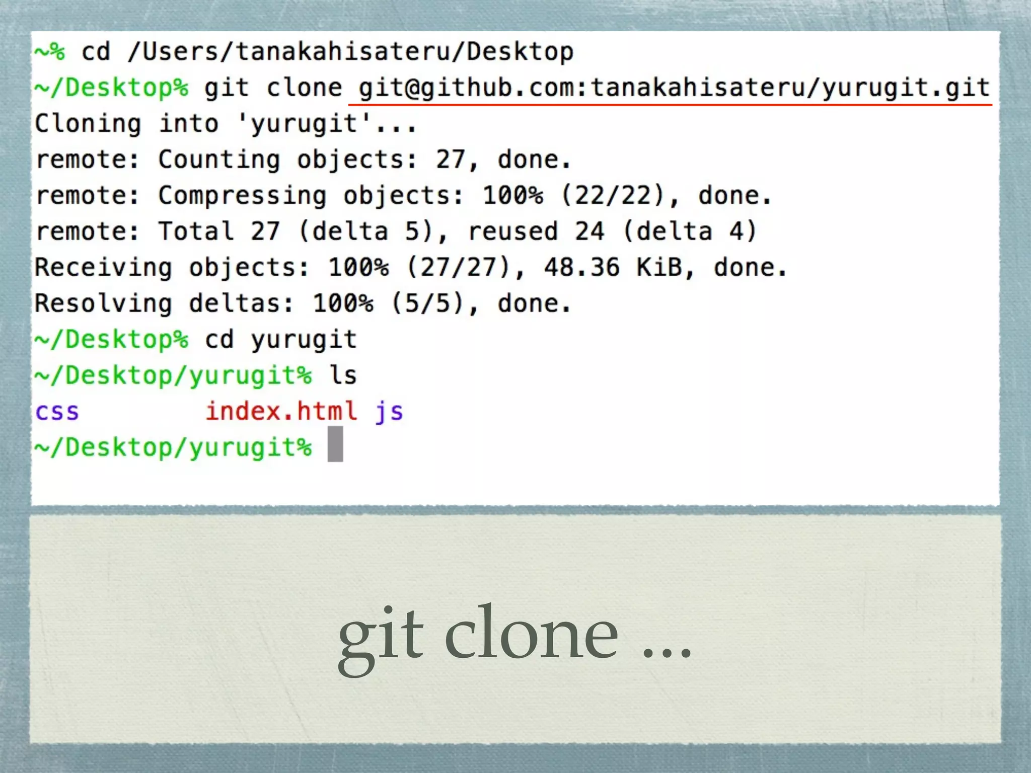 git clone ...
 