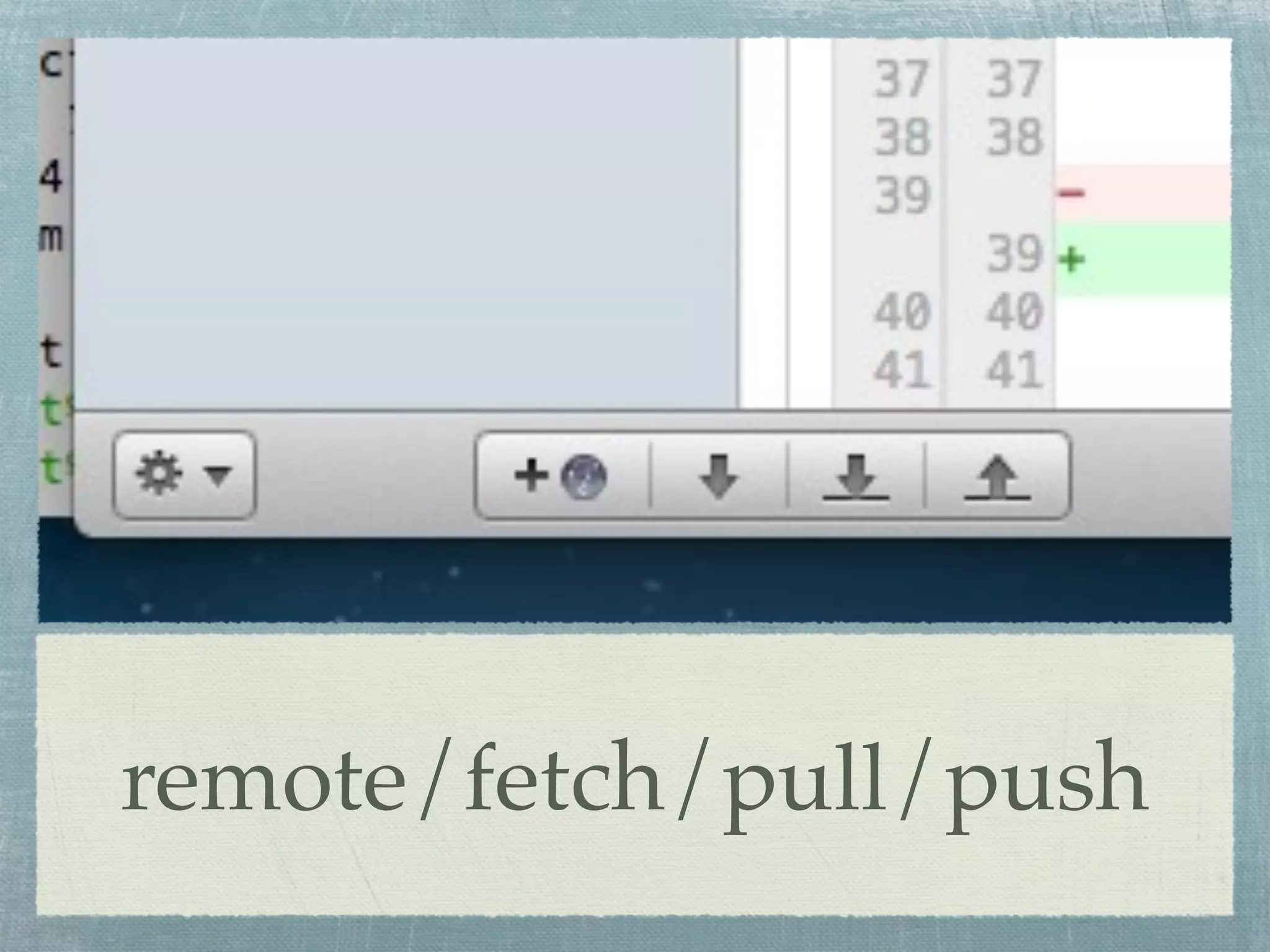 remote/fetch/pull/push
 