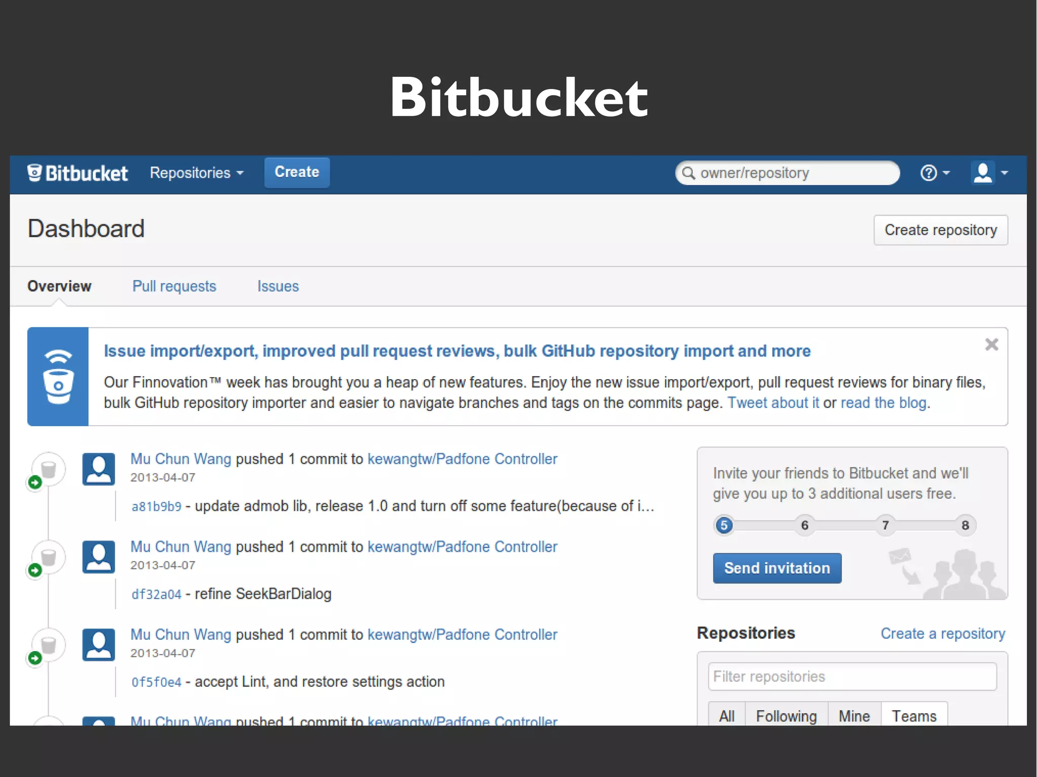 29
Bitbucket
 