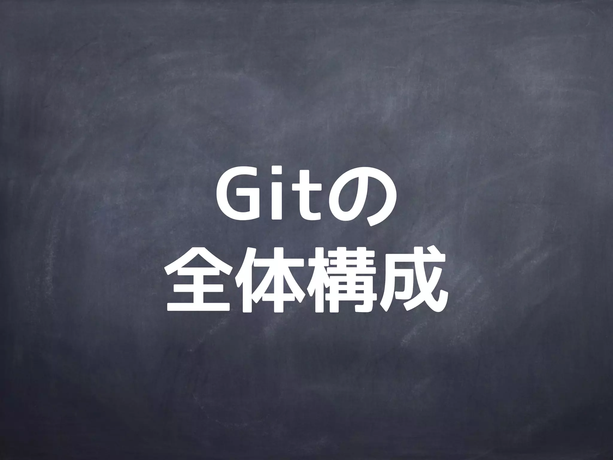 一方
Gitの場合は、
 