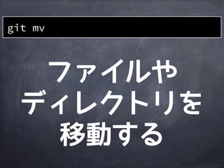 その他の
基本コマンド
 