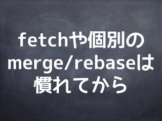 リモートとの
やりとりは
pushとpullを使う
 