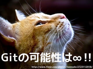 Gitの可能性は∞!!
http://www.flickr.com/photos/llamnuds/2723112918/
 