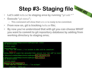How to configure a Git repository and push to a remote repository… | PPT