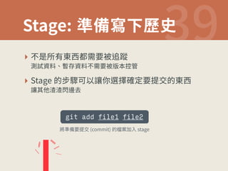 4UBHF彋⪔㻨♴娜〷 
‣ ♶僽䨾剤匌銯鿪꨾銴鄄鷆髠 
庠鑑须俲冾㶸须俲♶꨾銴鄄晝劥䱾盘 
‣ 4UBHF涸姿끐〳⟃雊⡹鼇乵焷㹁銴䲿❜涸匌銯 
雊Ⱖ➮庐庐Ꟑ鼹⿡ 
git add file1 file2 
㼟彋⪔銴䲿❜	DPNNJU
涸墂呪⸈ⰅTUBHF 
 