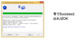 青でSuccessと
出ればOK
 