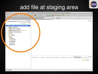 add ﬁle at staging area
 
