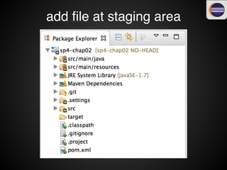 add ﬁle at staging area
 