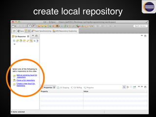 create local repository
 