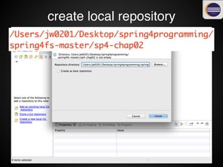 create local repository
 