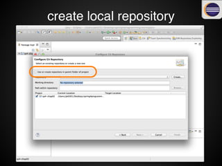 create local repository
 