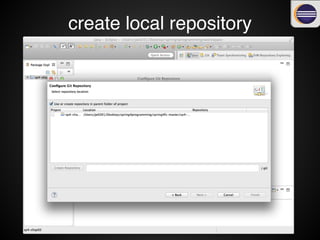 create local repository
 