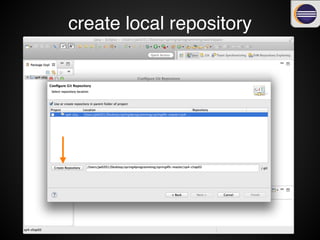 create local repository
 