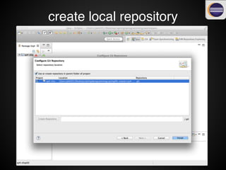 create local repository
 