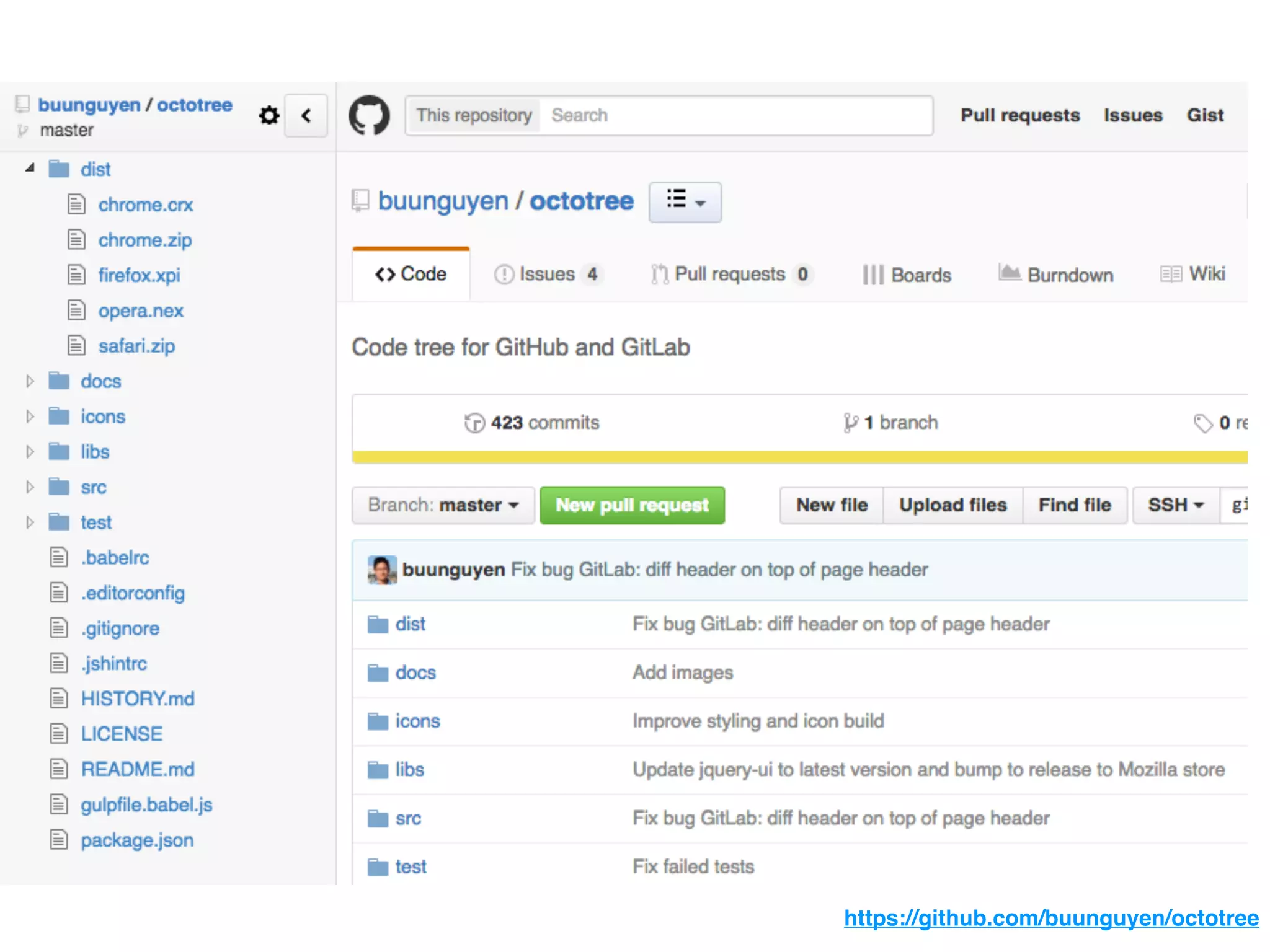 https://github.com/buunguyen/octotree
 