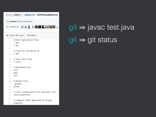 git javac test.java
git git status
 