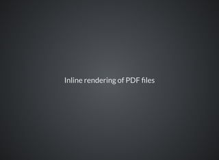 Inline rendering of PDF les
 