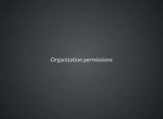 Organization permissions
 