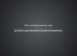 Create a new local repository
git remote -v
 