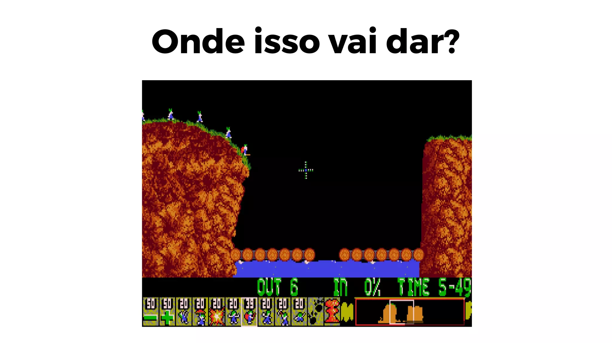 Onde isso vai dar?
 