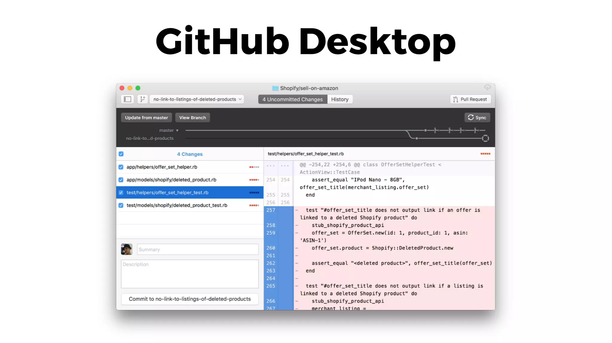 GitHub Desktop
 