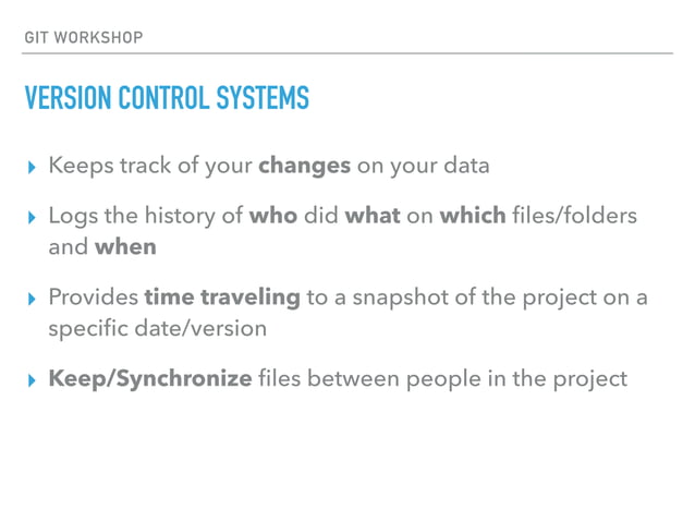 Introduction to Version Control with GIT | PPT
