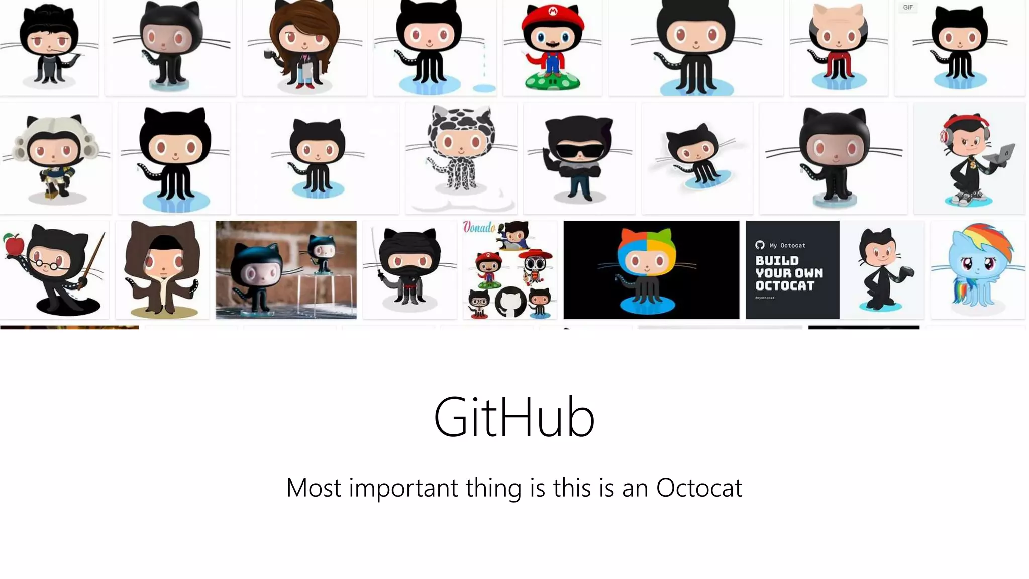 GitHub
Most important thing is this is an Octocat
 