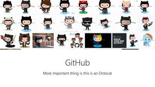 GitHub
Central location for your code, documents…
anything
Can be private or public
Great for sharing
github.com/South-Afr...