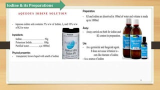 53
Iodine & its Preparations
 