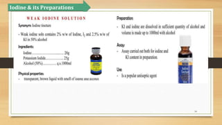 54
Iodine & its Preparations
 