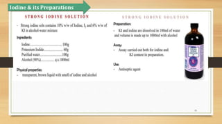 55
Iodine & its Preparations
 