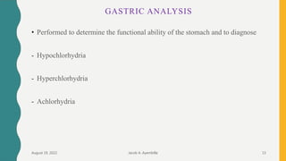 Hyperchlorhydria GASTROINTESTINAL ANATOMY | PPTX