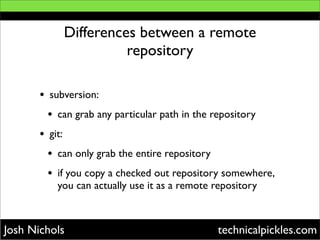 Git As A Subversion Replacement