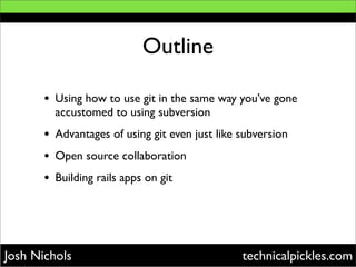 Git As A Subversion Replacement