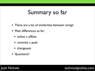 Git As A Subversion Replacement