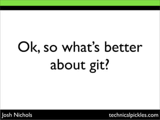 Git As A Subversion Replacement