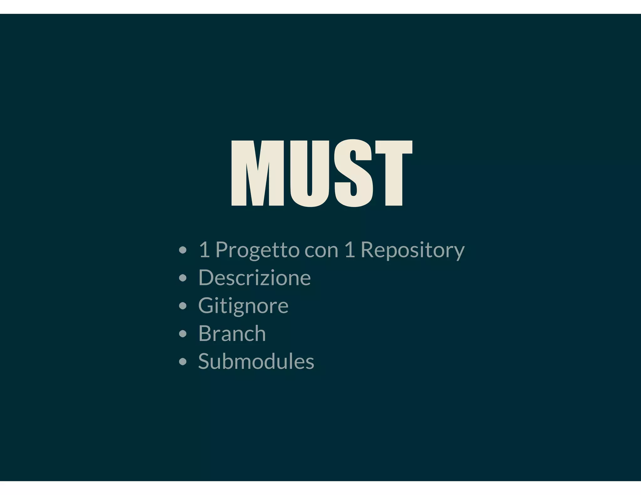 1 PROGETTO
1 REPOSITORY
 