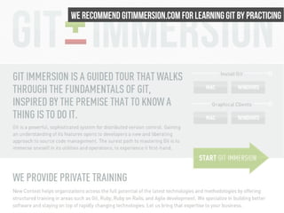 We recommend gitımmersion.com for learning git by practicing
 