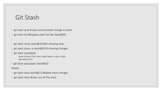 Git a stupid change tracker and persistent map. | PPTX